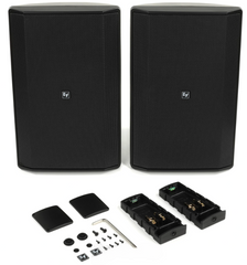 New Electro-Voice EVID-S8.2TB 8" Surface Speaker Pair Black 70V/100V 360W