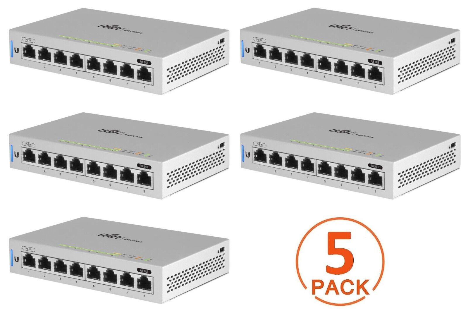 new-5-pack-ubiquiti-us-8-unifi-8-port-poe-switch-60w-total-managed-gigabits-1
