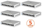 new-5-pack-ubiquiti-us-8-unifi-8-port-poe-switch-60w-total-managed-gigabits-1