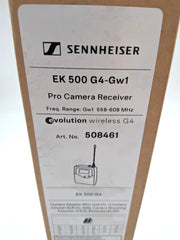 New Sennheiser EK 500 G4 Camera Mount Wireless Receiver GW1 558-608MHz No 508461