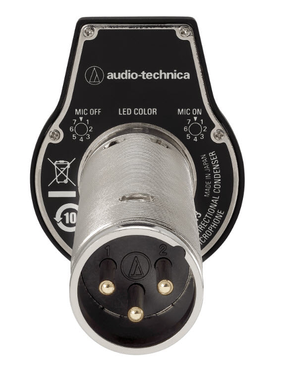 New Audio-Technica ES947C/FM3 Cardioid Boundary Microphone 3-Pin XLR Local Mute