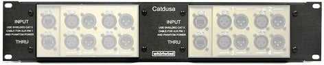 New Whirlwind CATDUSA-2R-KIT 2RU Rackmount Panel Kit for CAT5 Audio Systems