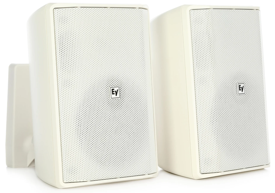 New Electro-Voice EVID-S5.2TW 70V/100V Surface Speakers Pair White 300W