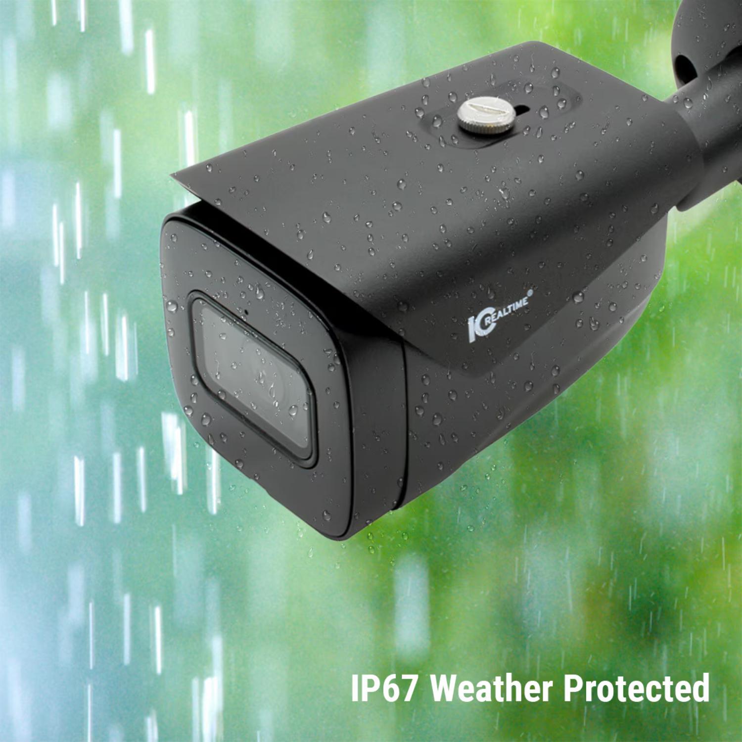 New IC Realtime IPEL-B80F-IRB3 8MP IP Bullet Camera 2.8mm Lens IR Night Vision