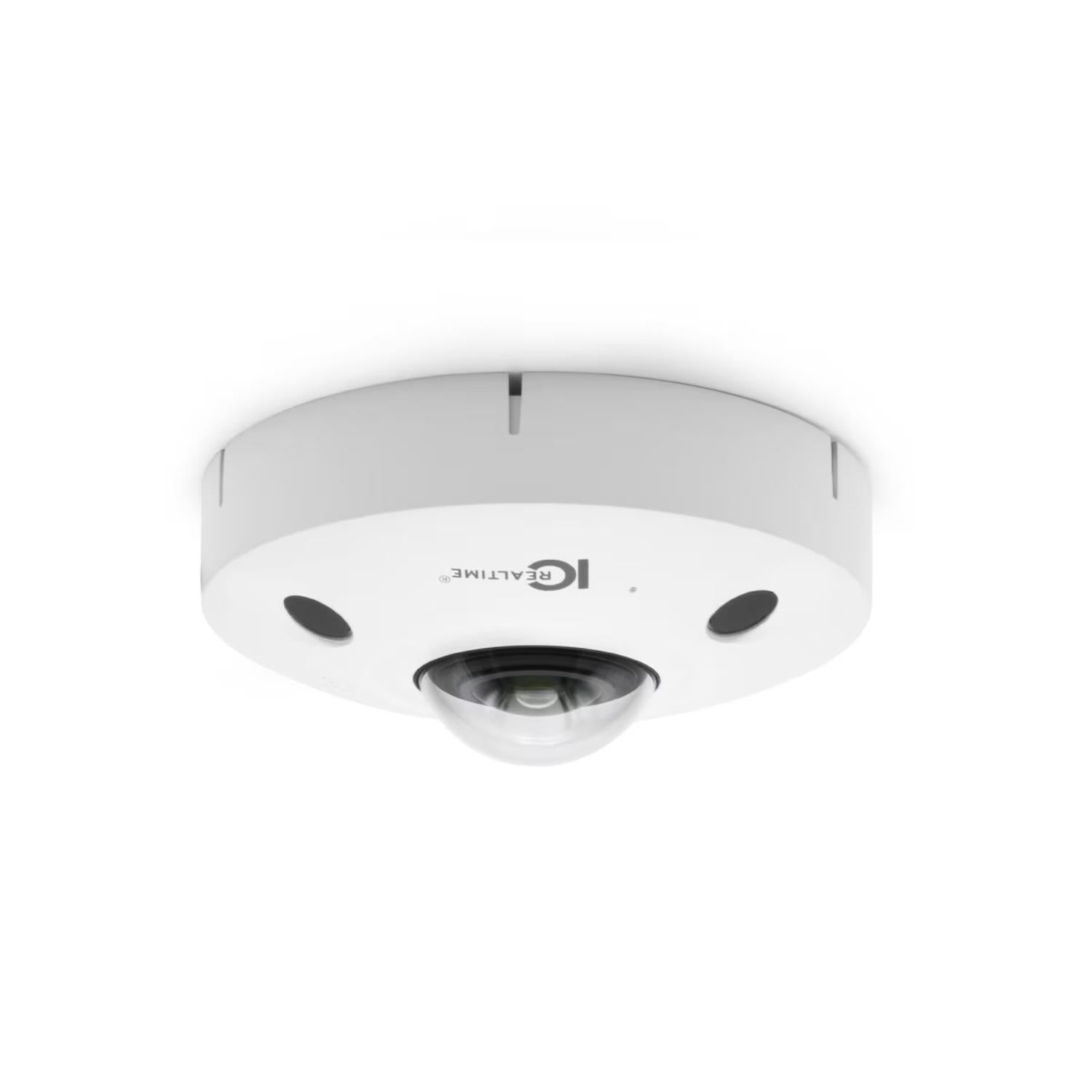 New IC Realtime IPEL-F12F-IRW2 12MP Fisheye IP Camera w/ IR & AI Indoor/Outdoor