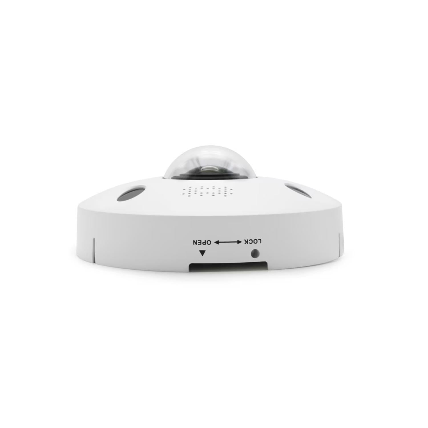 New IC Realtime IPEL-F12F-IRW2 12MP Fisheye IP Camera w/ IR & AI Indoor/Outdoor
