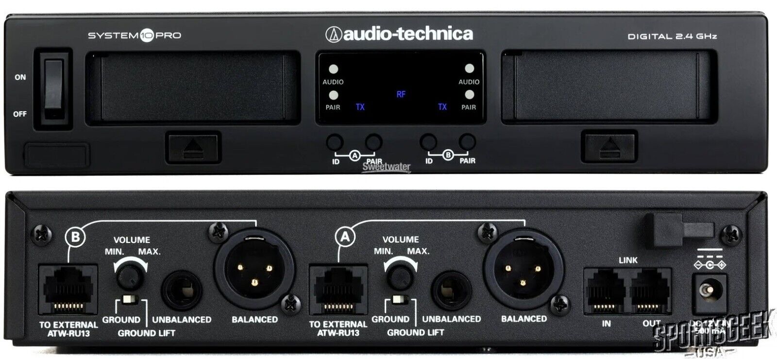 new-audio-technica-atw-1377-dual-wireless-microphone-desk-stand-system-rackmount-2