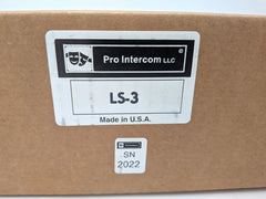 New Pro Intercom LS3 Duplex Flush Mount Talkback Loudspeaker Station