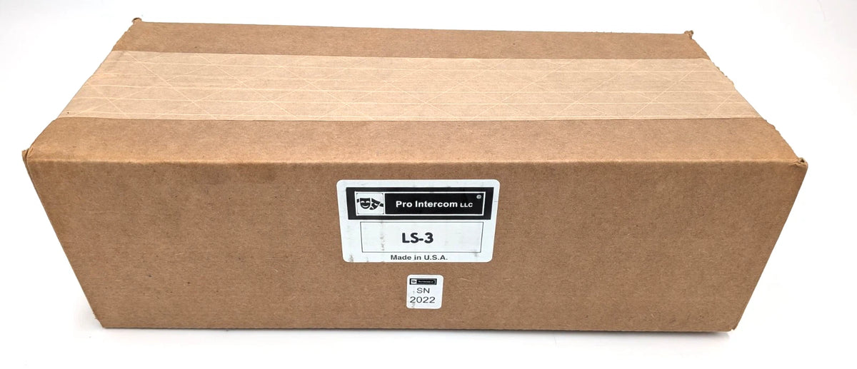 New Pro Intercom LS3 Duplex Flush Mount Talkback Loudspeaker Station
